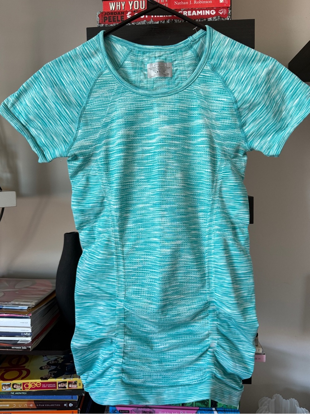 Athleta Aqua Space-Dye Short Sleeve Performance Tee